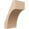 Ekena Millwork 5-inch W x 6-inch D x 10-inch H Westlake Rough Cedar Woodgrain TimberThane Knee Brace, Primed BRCUR05X06X10WTLRCPR - alternate 1